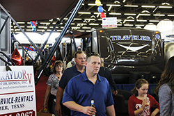 Show floor at the Dallas RV SuperSale